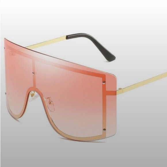 Oversized Rimless Sunglasses - Picture 2 of 3
